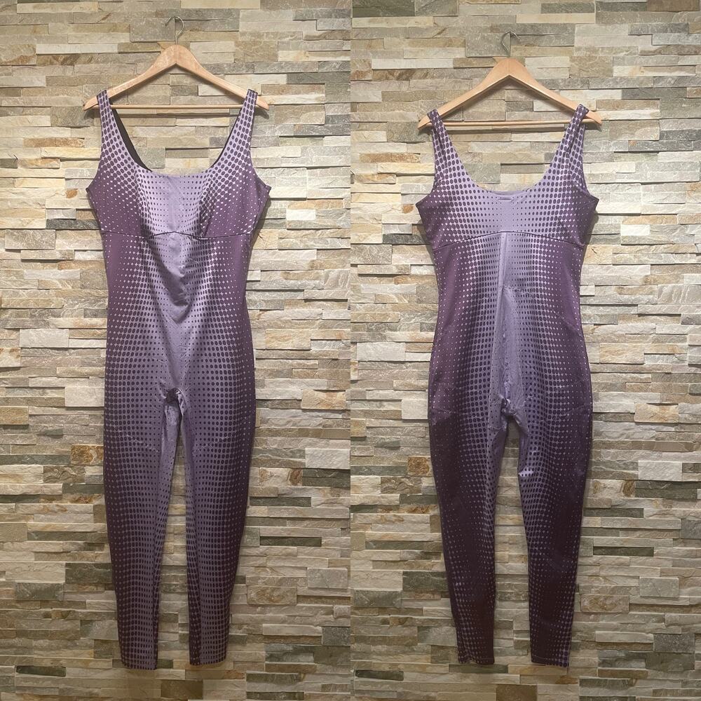 Yitty 2X Sculpting Catsuit | Shaping Bodysuit, Purple Dot, Compression One Piece